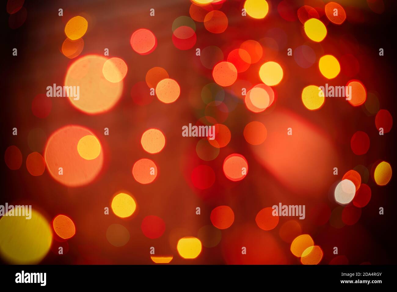 Christmas lights colorful bokeh background. Holiday festive celebration event atmosphere Stock Photo