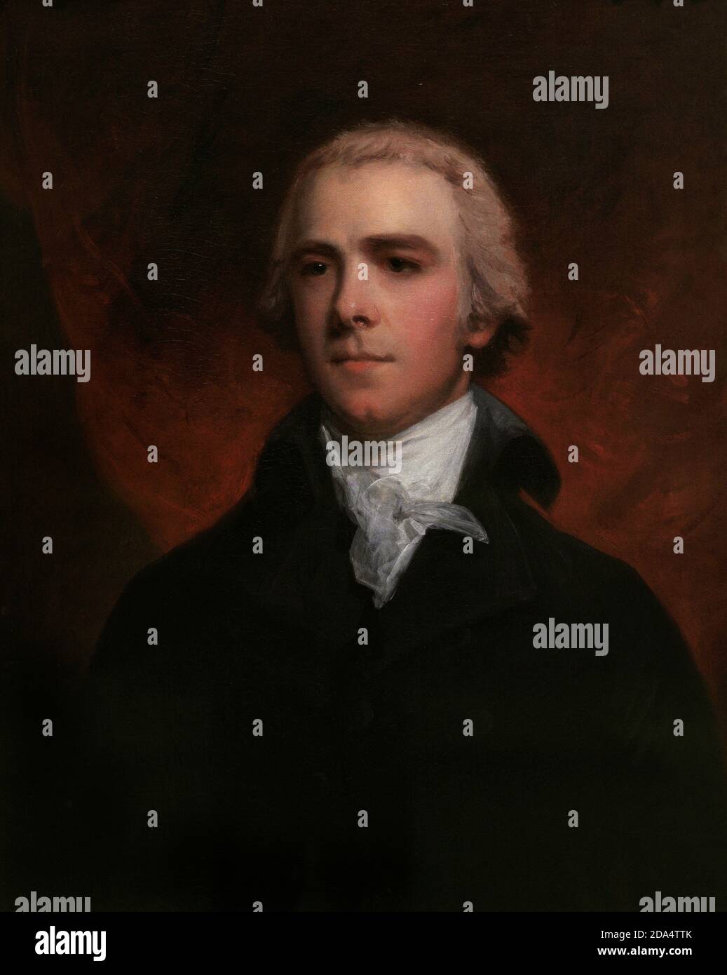 William Wyndham Grenville (1759-1834). 1st Baron Grenville. British politician. Pittite Tory who served as Speaker of the House of Commons in 1879 and Foreign Secretary (1791-1801). Prime Minister of the United Kingdom from 1806 to 1807. Portrait by John Hoppner (1758-1810). Oil on canvas (76,8 x 63,5 cm), c. 1800. National Portrait Gallery. London, England, United Kingdom. Stock Photo