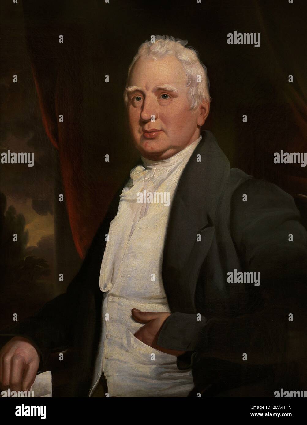 William Cobbett (1763–1835). English radical journalist and politician. Portrait, possibly by George Cooke (1781-1834). Oil on canvas (91,4 x 71,1 cm), c. 1831. National Portrait Gallery. London, England, United Kingdom. Stock Photo