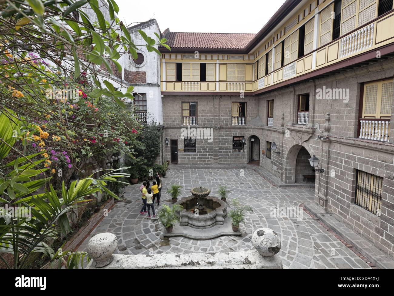 courtyard of the Casa Manila Stock Photo