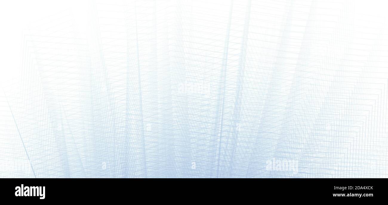 Abstract gray blue guilloched texture with chaotic geometric pattern. Subtle vector graphic Stock Vector