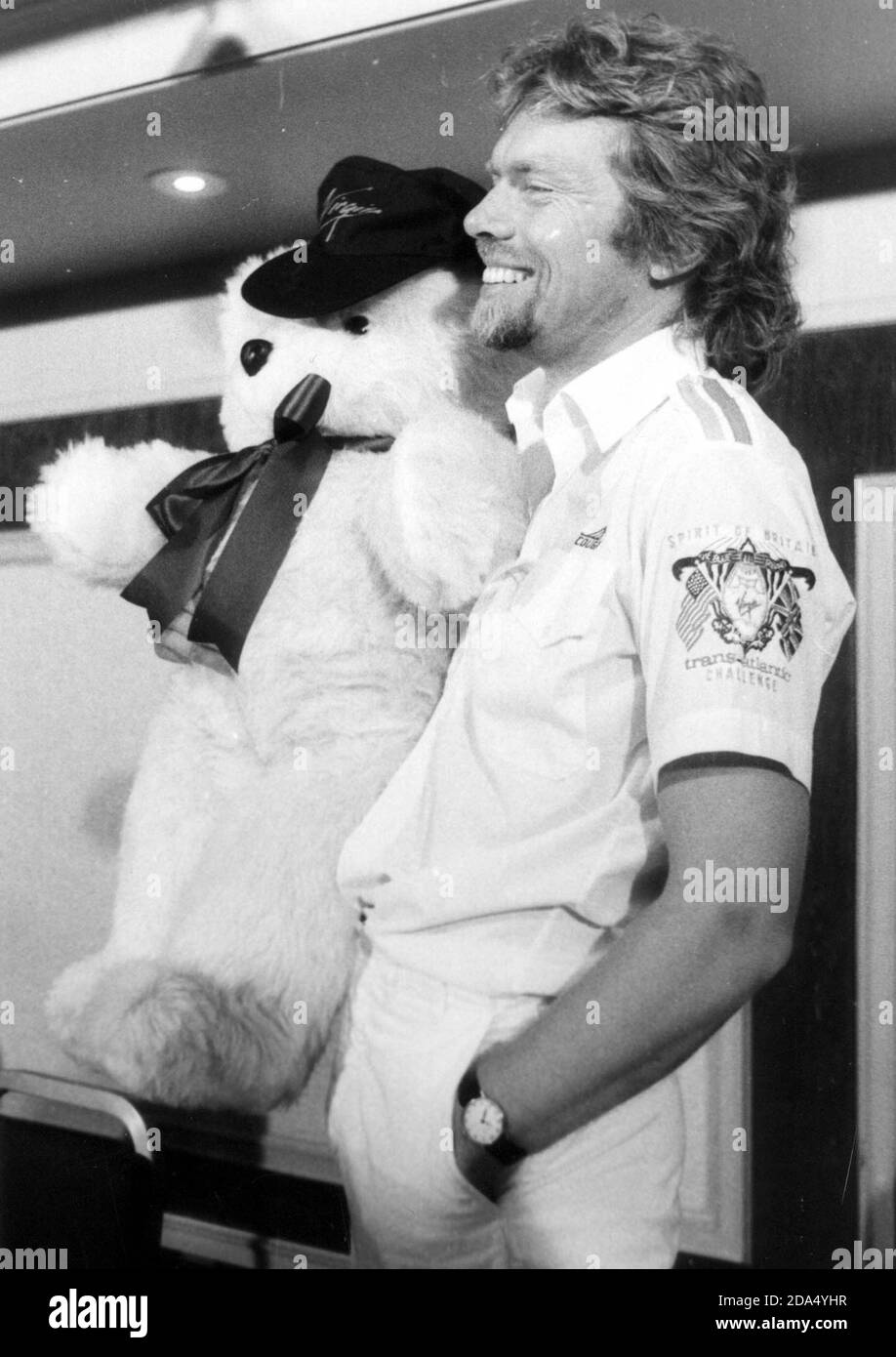 Virgin atlantic 1984 Black and White