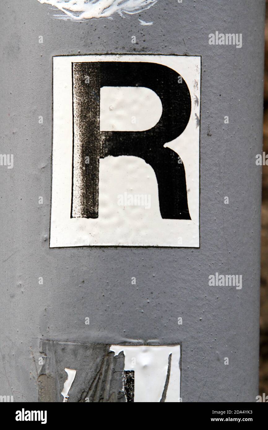 Stencilled letters hi-res stock photography and images - Alamy