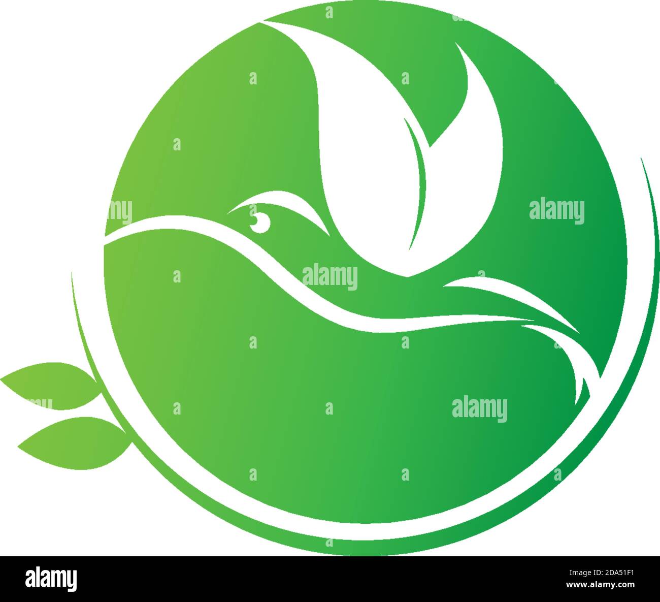 Hummingbird logo icon creative design template Stock Vector