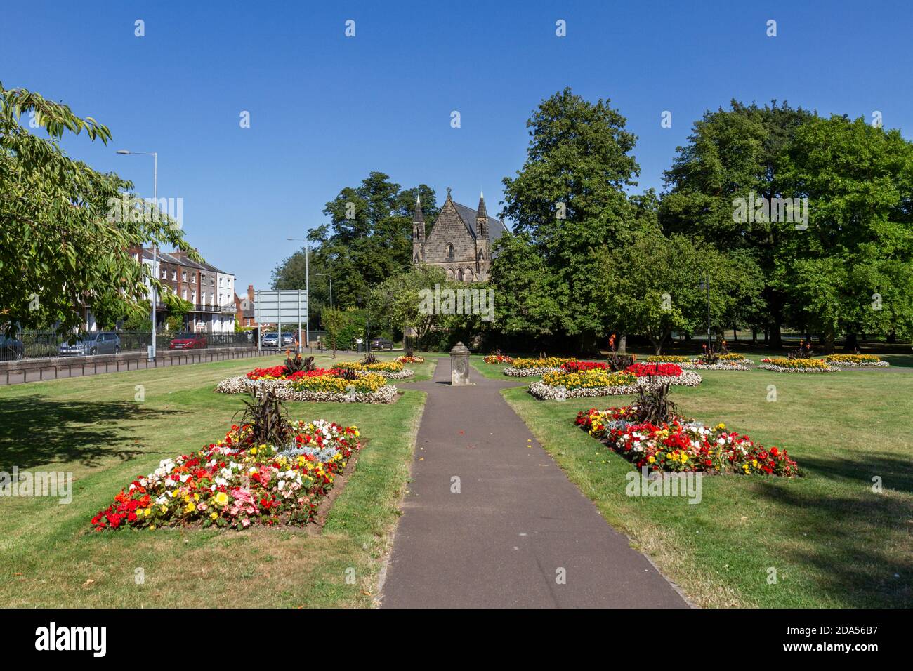 St John's Church viewed from St James' Park, King's Lynn, Norfolk