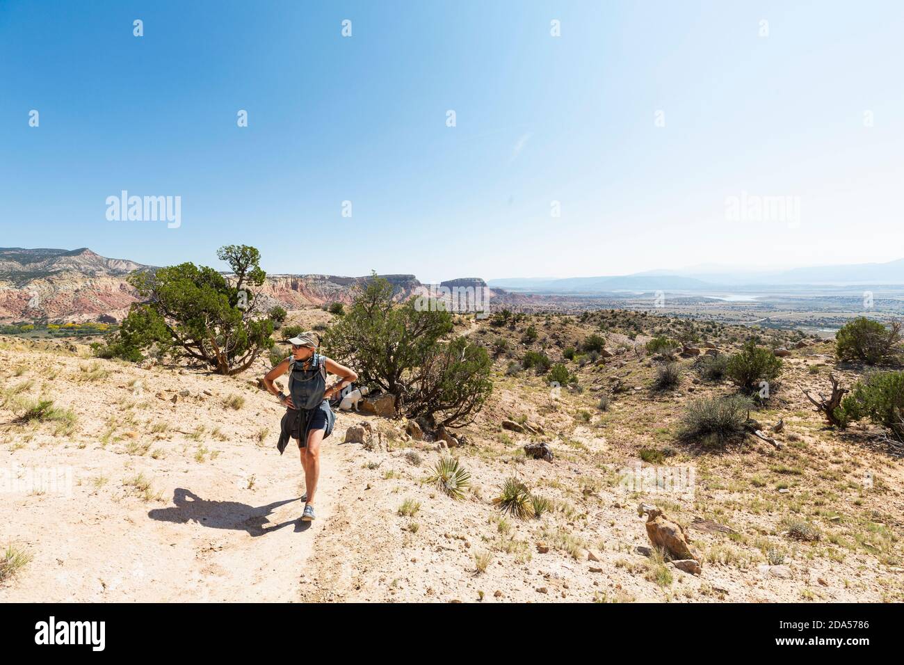 Mature woman hiking through hi-res stock photography and images - Alamy