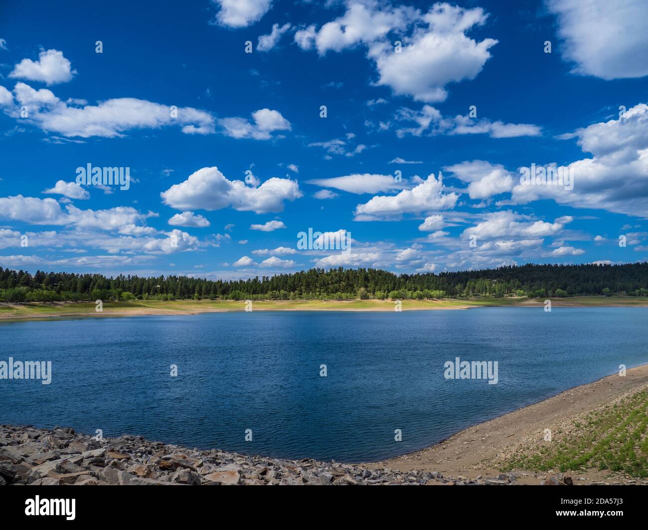 Jackson Gulch Reservoir from the dam, Mancos State Park, Mancos