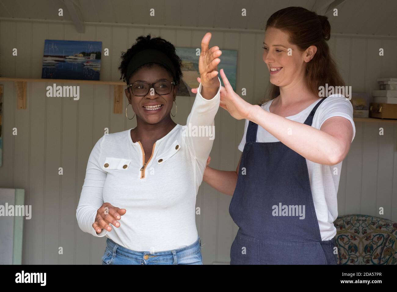 Two women therapy indoors hi-res stock photography and images - Alamy