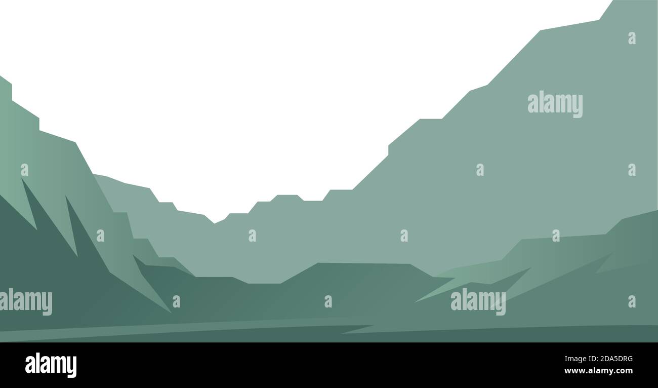 beautiful landscape scene with mountains vector illustration design ...