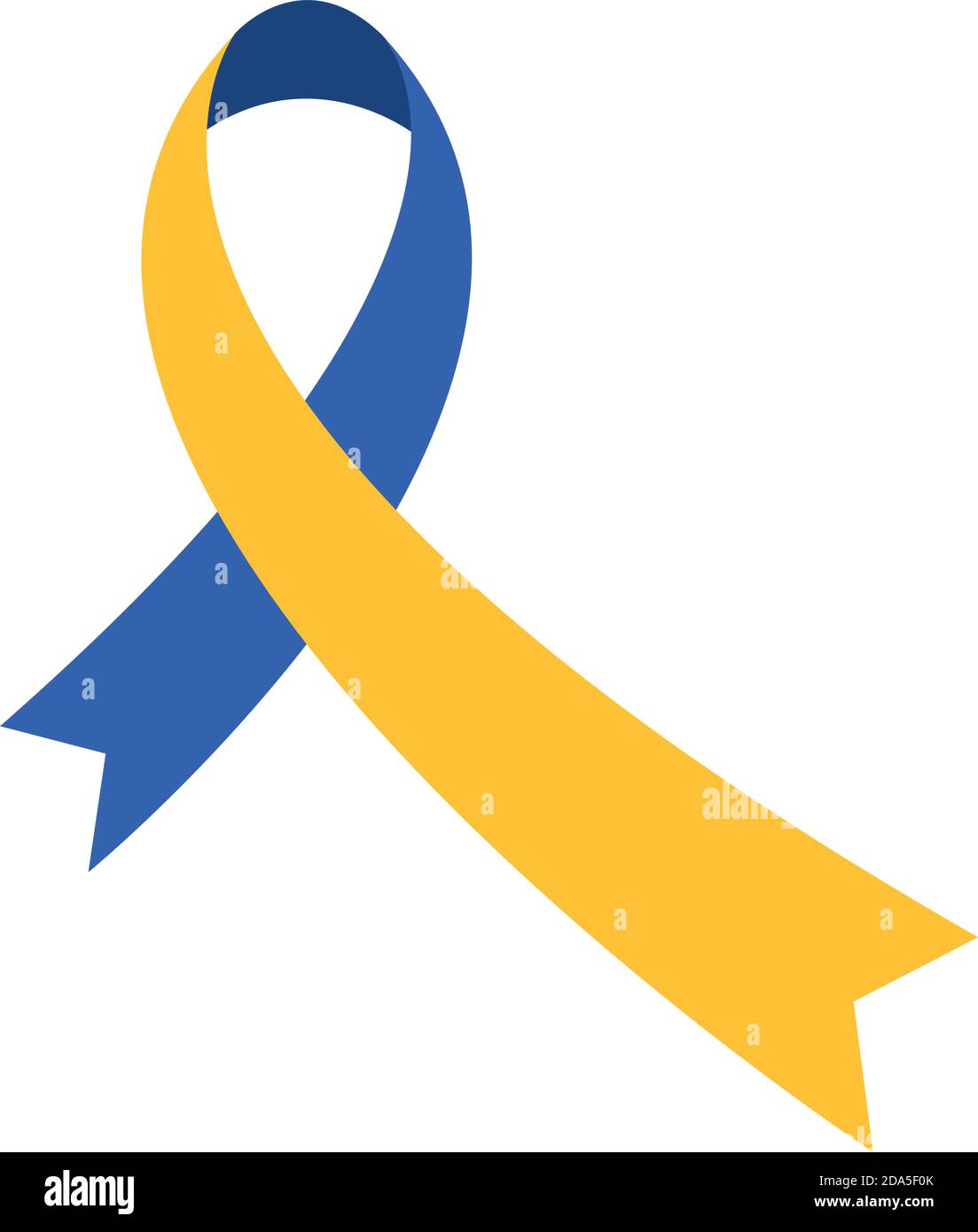 syndrome down ribbon campaign vector illustration design Stock Vector ...