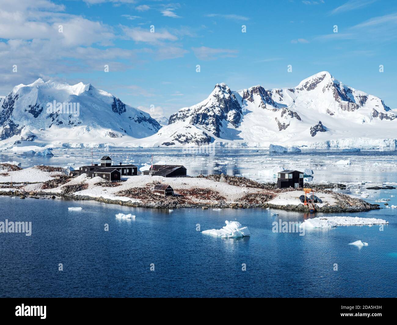 Gonzalez Videla Base A Chilean Research Station In Paradise Bay Antarctica Stock Photo Alamy