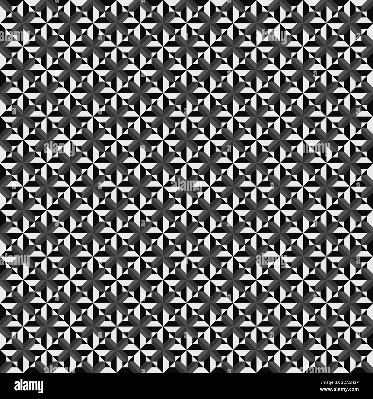 Geometric Seamless Pattern, Background, Black And Grey Stock Vector