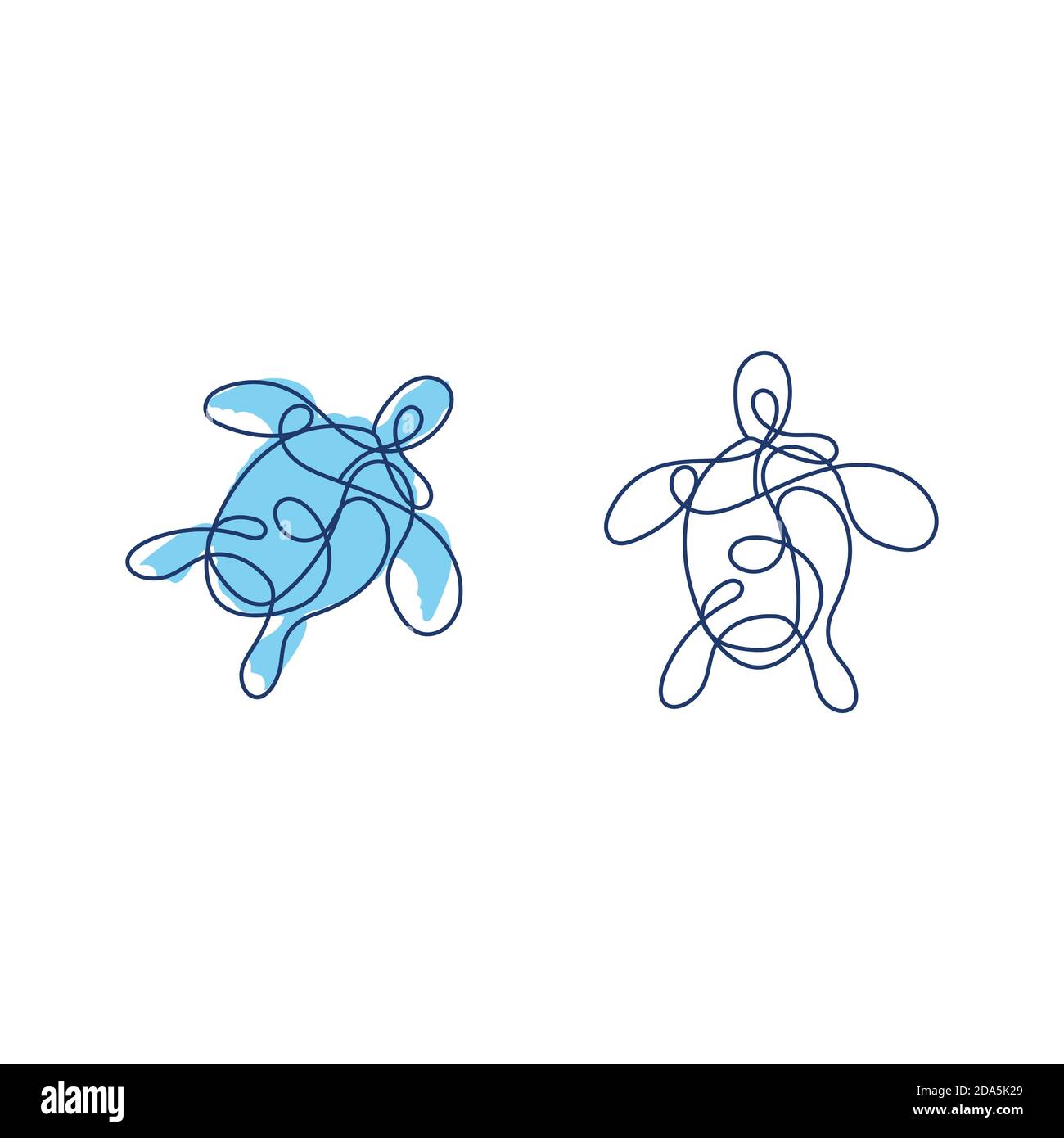 Turtle animal cartoon icon vector illustration Stock Vector