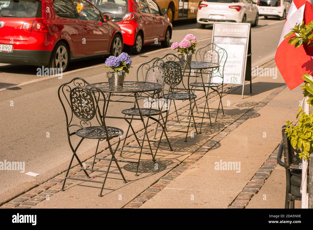 LIFESTYLE AND CITYSCAPE FROM COPENHAGUE, DENMARK, MARCH, 2019 Stock Photo