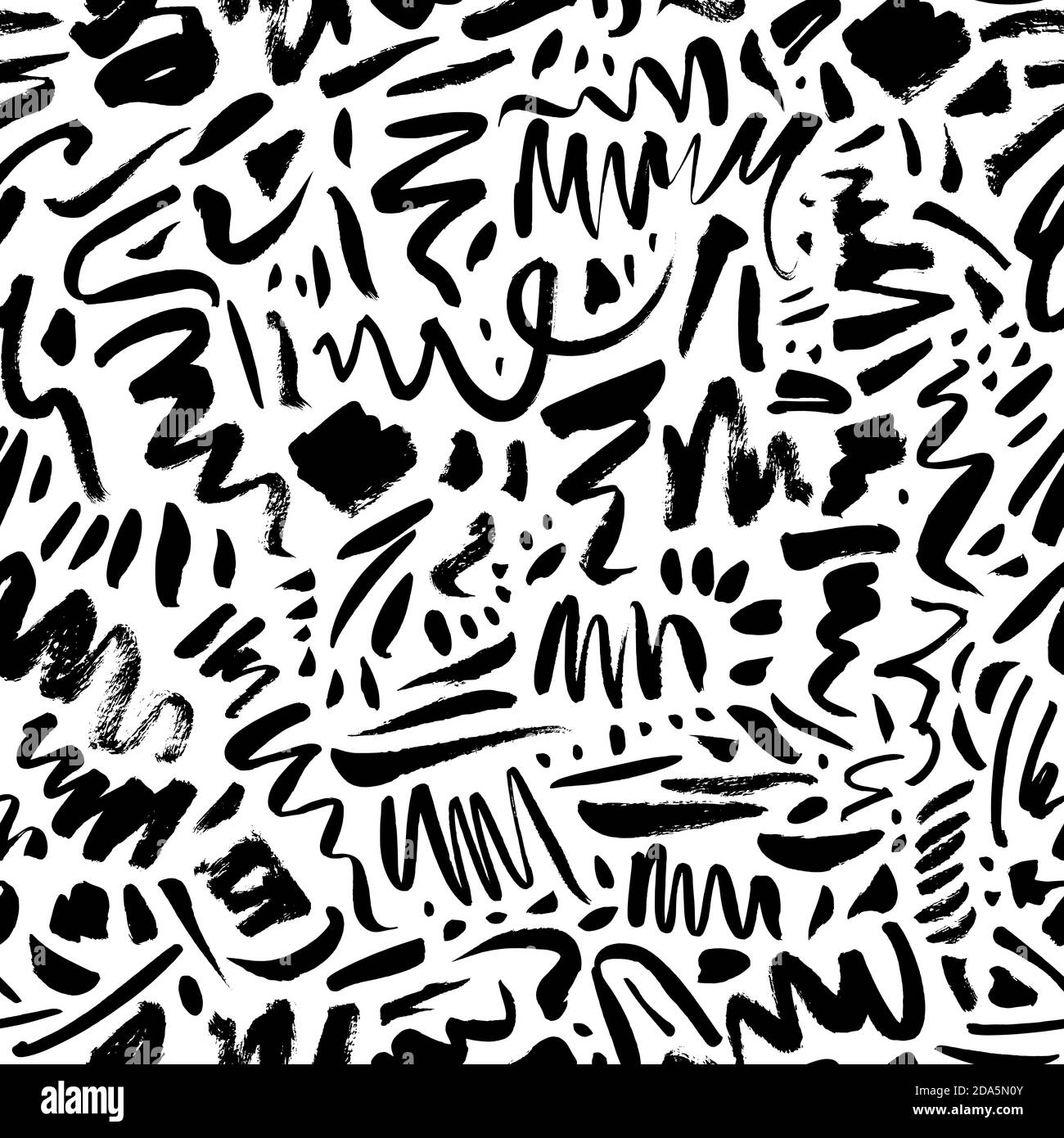 Doodle shapes and lines vector seamless pattern Stock Vector Image ...