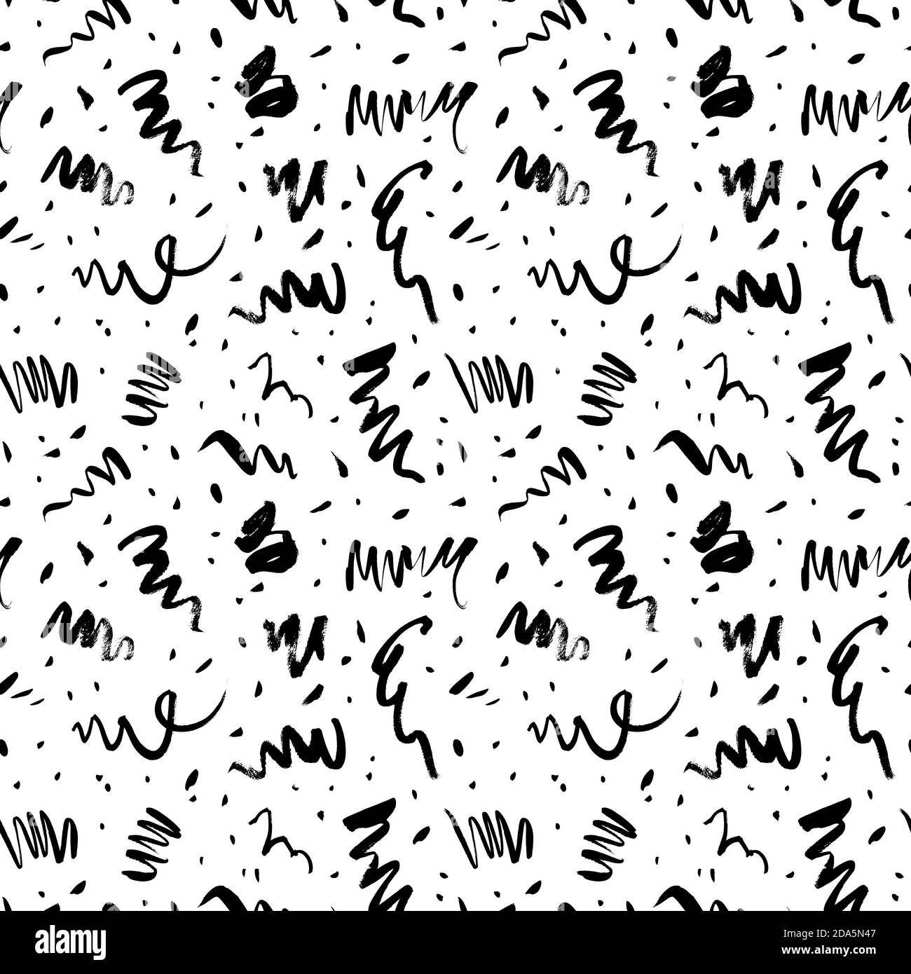 Doodle lines and dots vector seamless pattern Stock Vector Image & Art ...