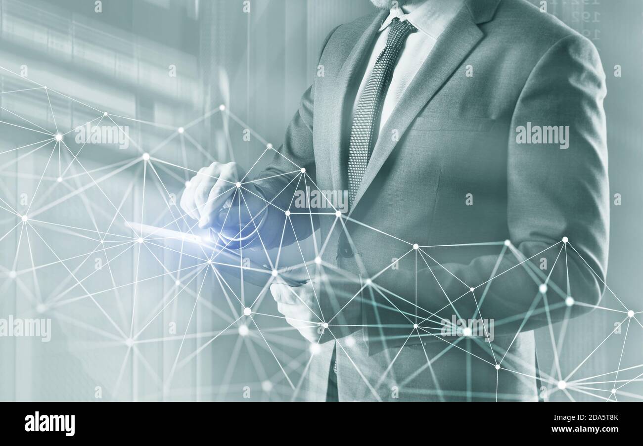 Global network structure and networking concept on proveder room ...