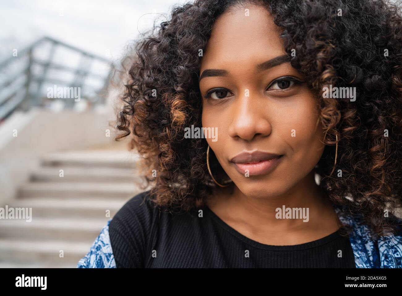 Portrait of afro american woman Stock Photo - Alamy