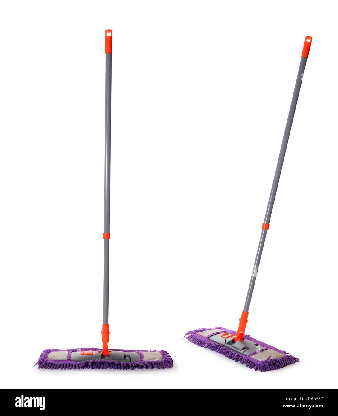 mop with rag closeup on white isolated background Stock Photo Alamy