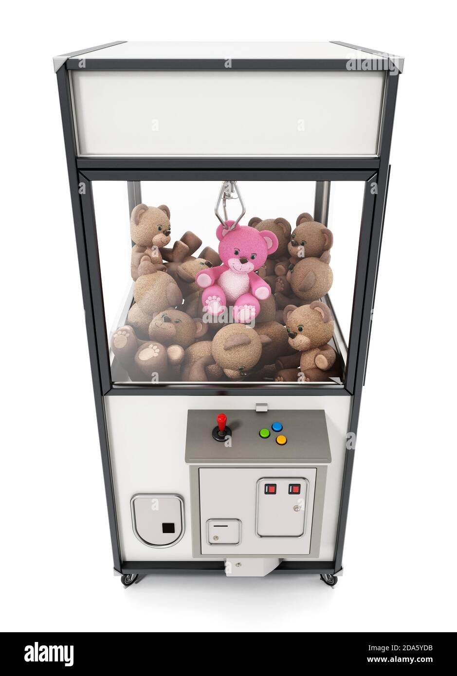 Toys vending machine with crane. 3D illustration. Stock Photo
