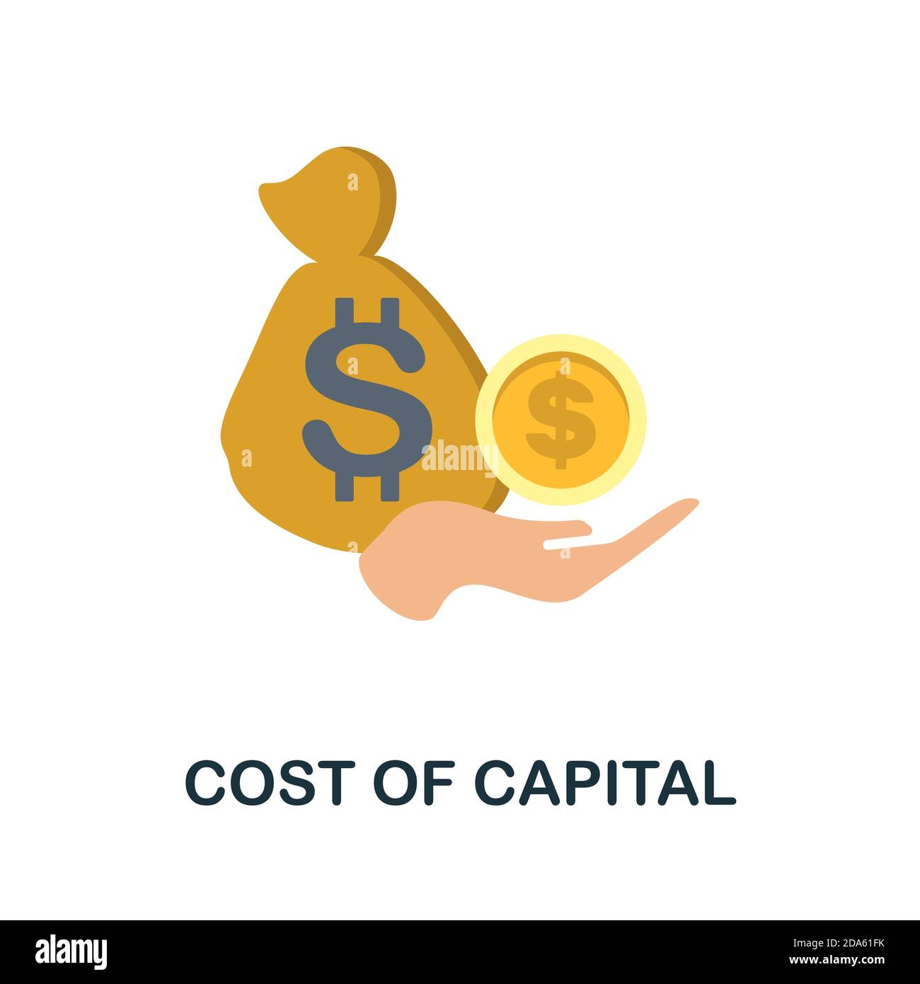 Cost Of Capital icon. Simple element from economic collection. Creative Cost Of Capital icon for web design, templates, infographics and more Stock Vector