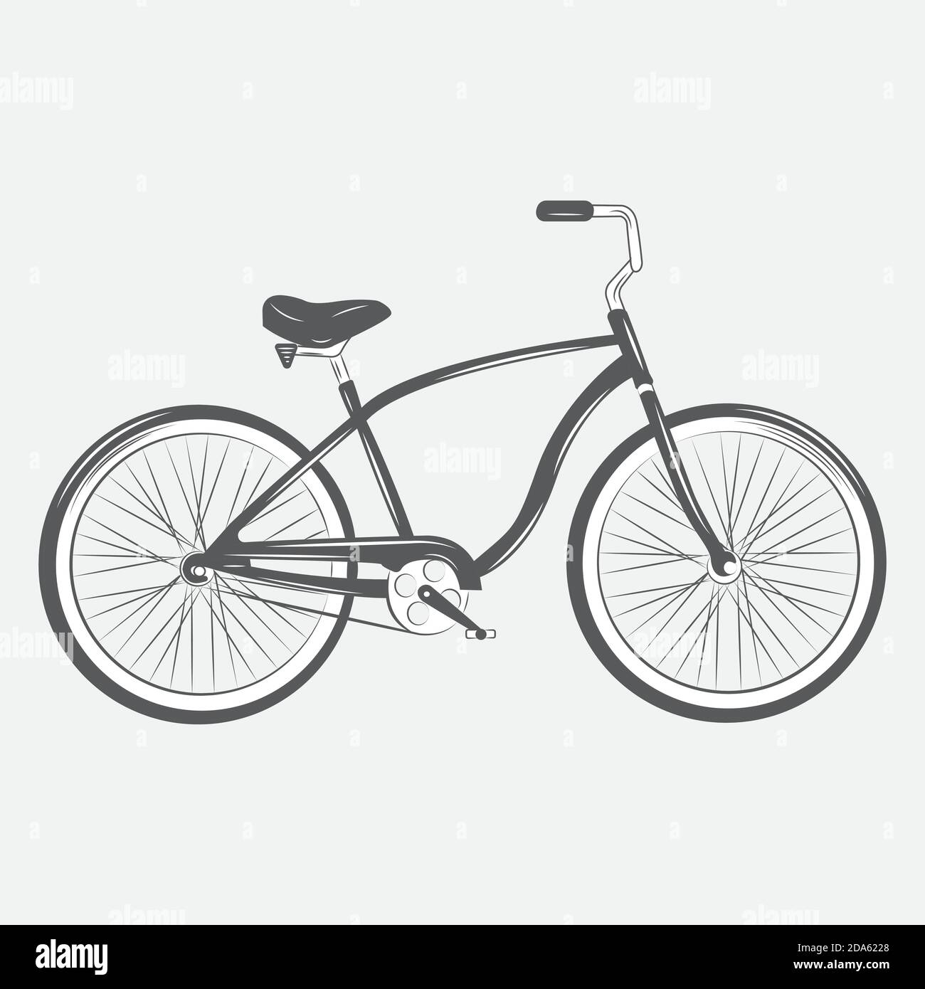 Bicycle silhouette . Bicycle Vector illustration. Stock Vector
