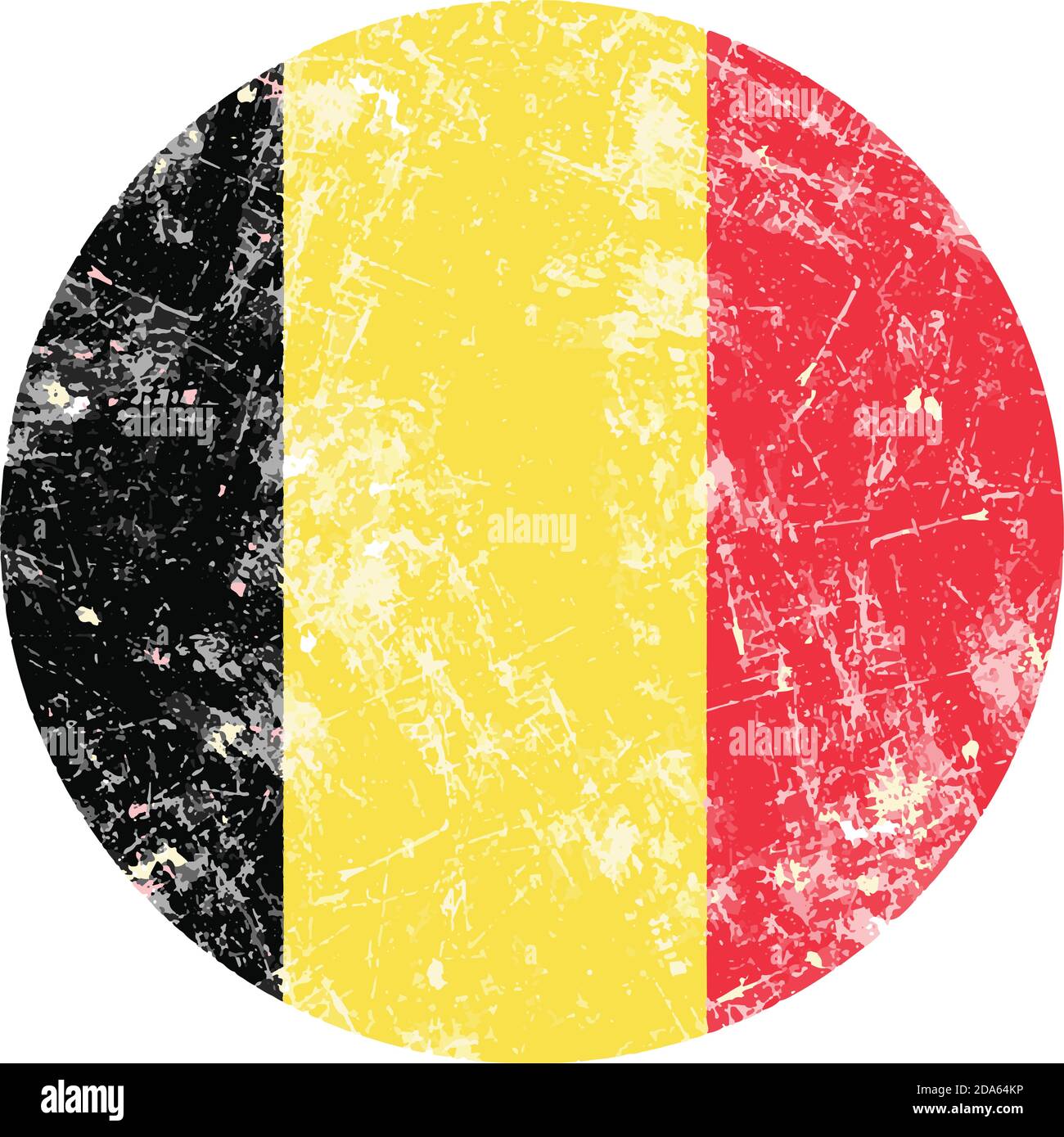 illustration vector grunge stamp round flag of Belgium country Stock ...