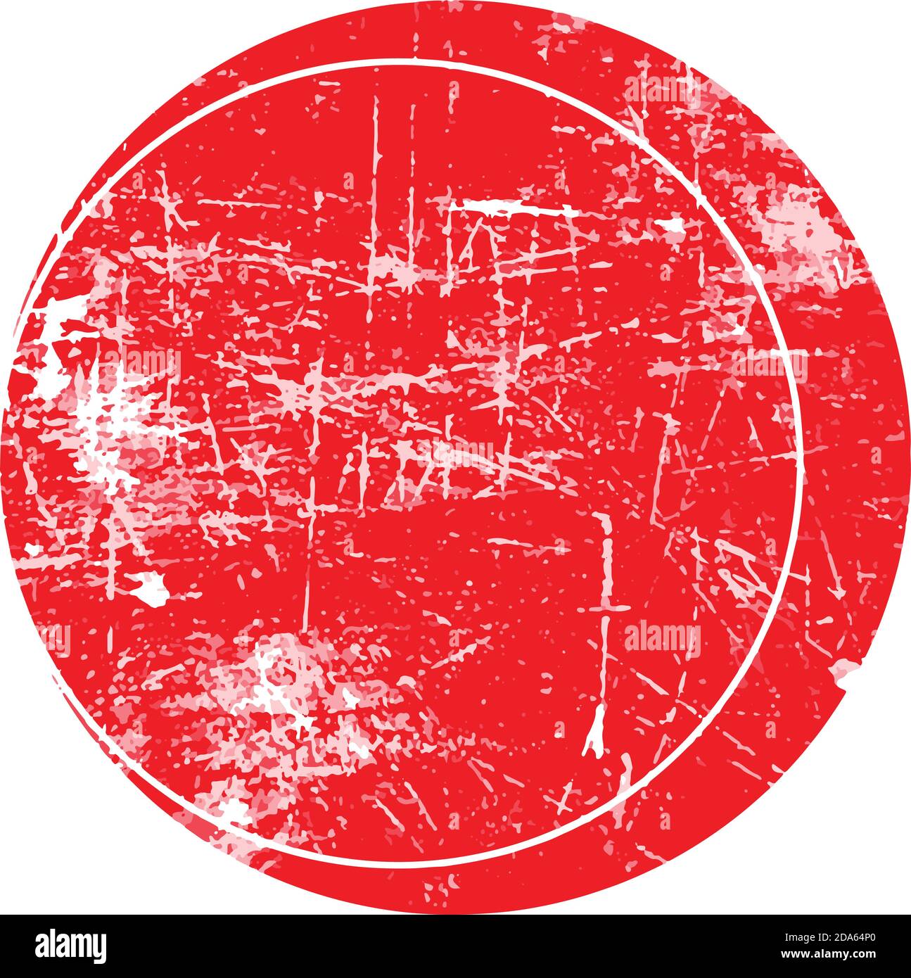 red circle grunge stamp with blank siolated on white background Stock ...