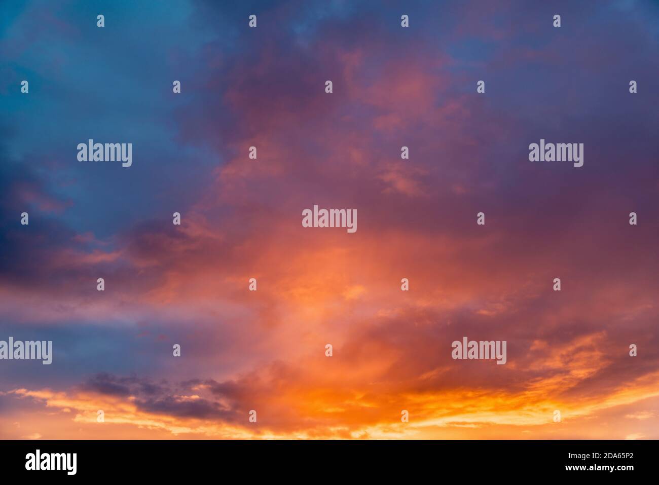 Amazing cloudscape on the sky at sunset time after rain Stock Photo - Alamy