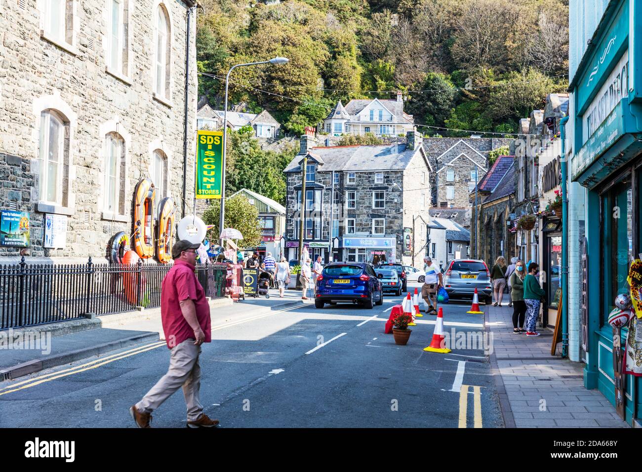 Barmouth is a seaside town and community in the county of Gwynedd, north-western Wales, Barmouth, Wales, UK, Barmouth town, Barmouth Wales, barmouth Stock Photo
