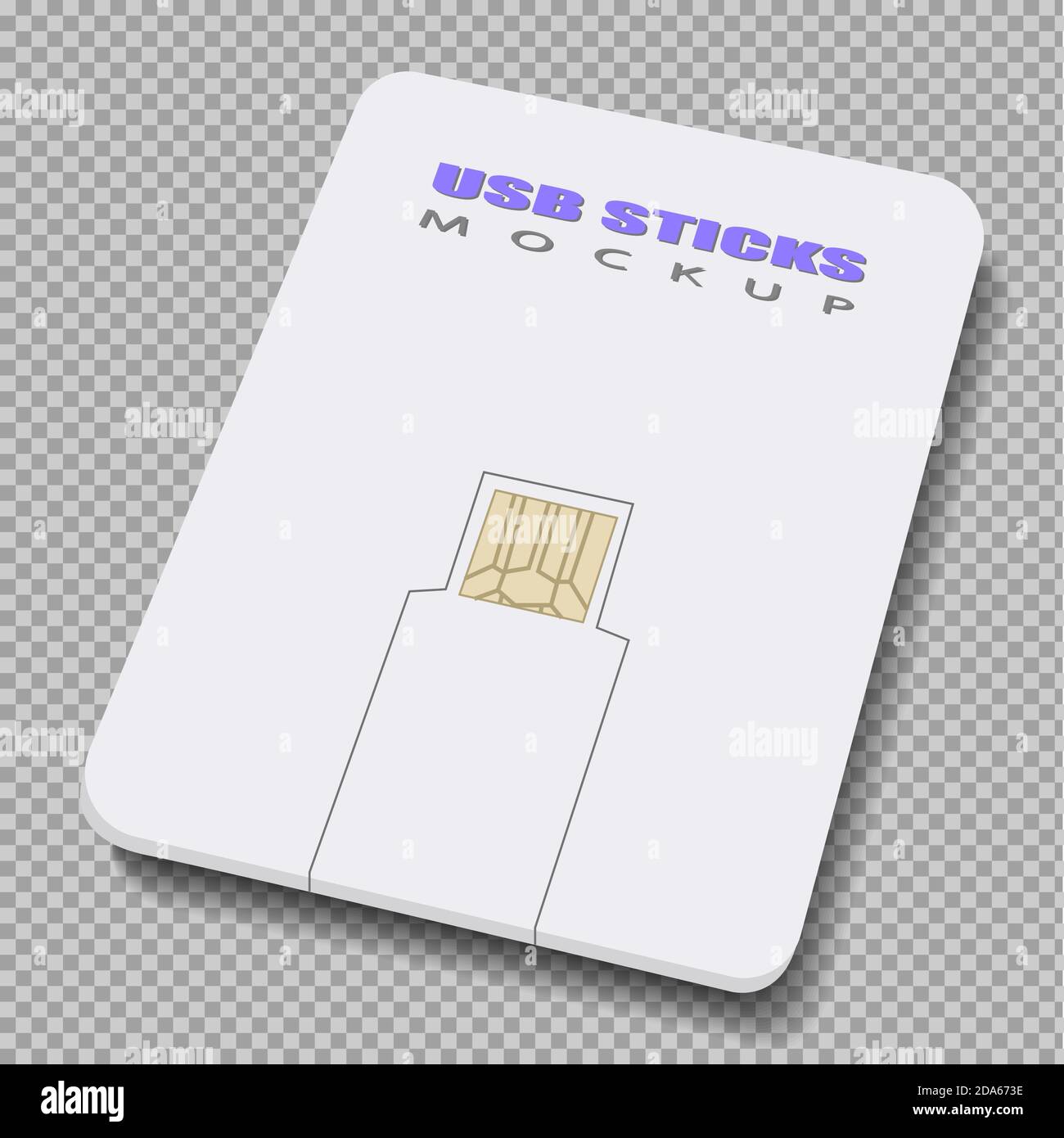 usb sticks. Mocap. Isolated vector object on a transparent background. Stock Vector