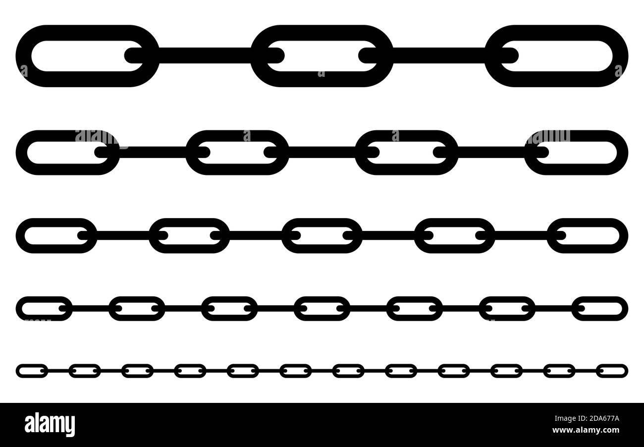Different chain sizes Stock Vector Images - Alamy