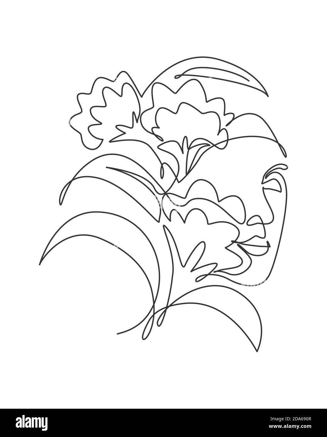 Single Continuous Line Drawing Nature Portrait Minimalist Flower Bouquet Head Concept Beauty Floral Cosmetic Salon Abstract Face Print Stock Vector Image Art Alamy Single Continuous Line Drawing Nature Portrait Minimalist Flower Bouquet Head Concept Beauty Floral Cosmetic Salon Abstract Face Print Stock Vector Image Art Alamy
