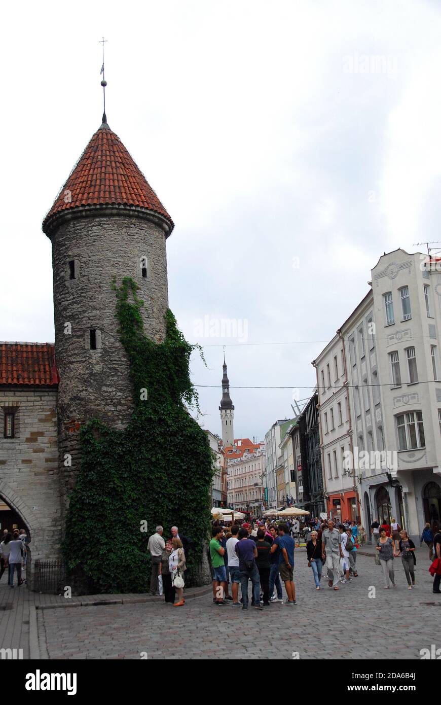 Estonia Tallinn 03+Finland Helsinki clock tower Stock Photo