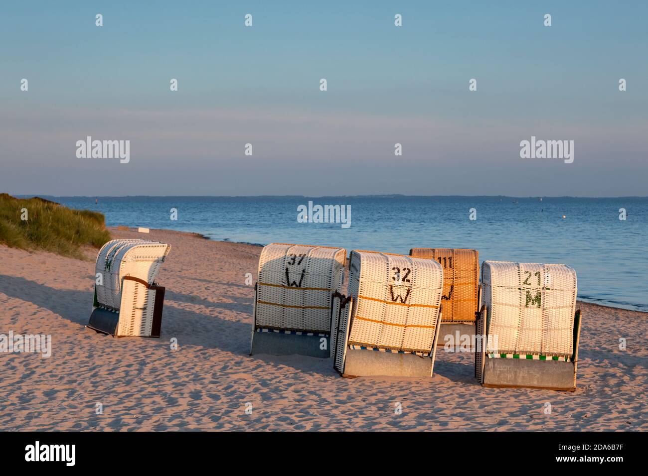 geography / travel, Germany, Schleswig-Holstein, new town in Holstein, beach in Pelzerhaken, Additional-Rights-Clearance-Info-Not-Available Stock Photo