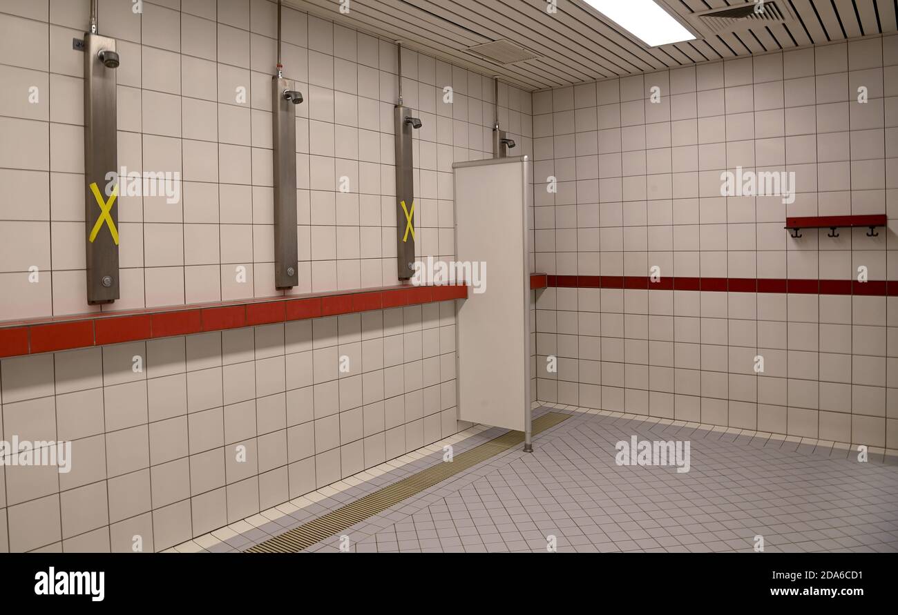 Public shower room High Resolution Stock Photography and Images Alamy