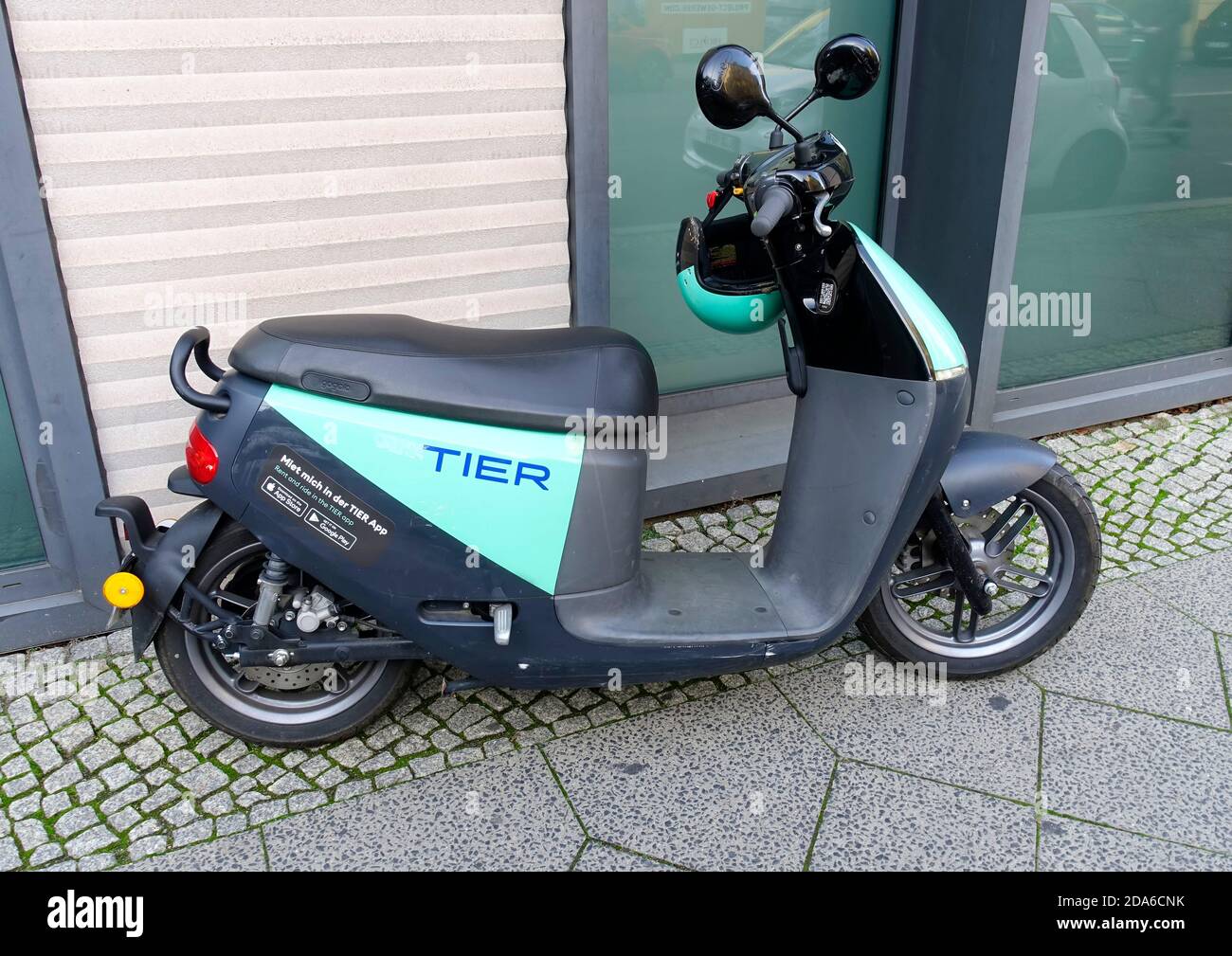 Electric scooter of Tier in Berlin Stock Photo - Alamy