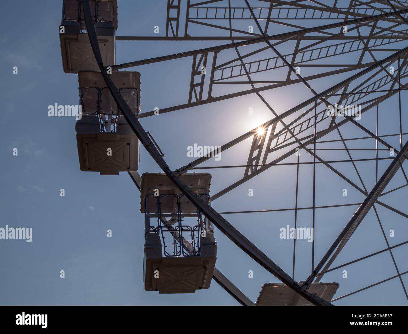 The WowMK Observation Wheel at Willen Lake in Milton Keynes Stock Photo