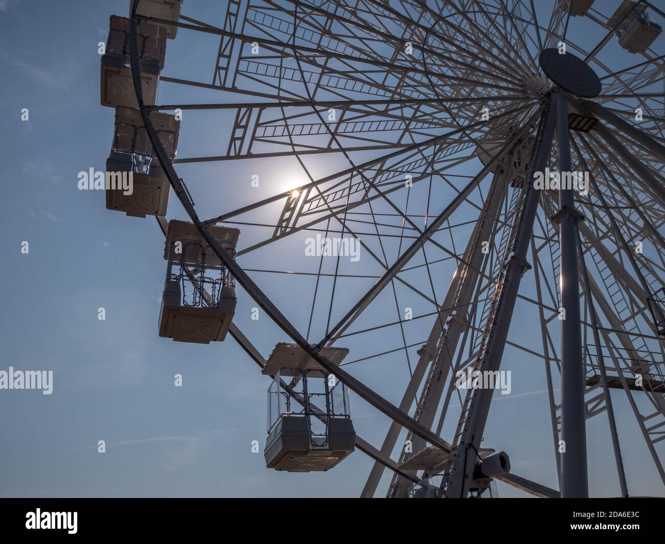 The WowMK Observation Wheel at Willen Lake in Milton Keynes Stock Photo