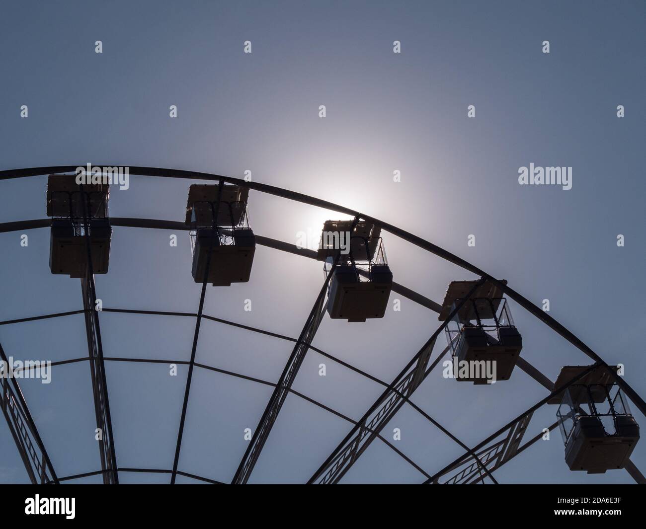 The WowMK Observation Wheel at Willen Lake in Milton Keynes Stock Photo