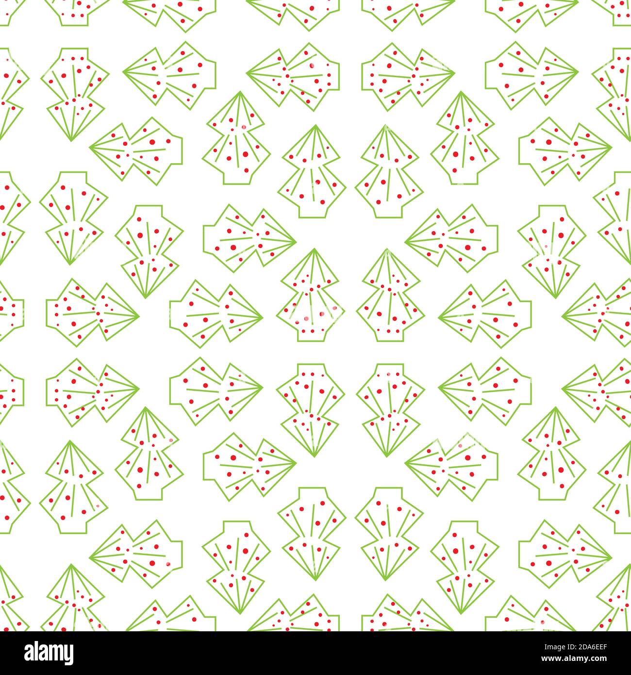 light christmas trees seamless vector pattern Stock Vector