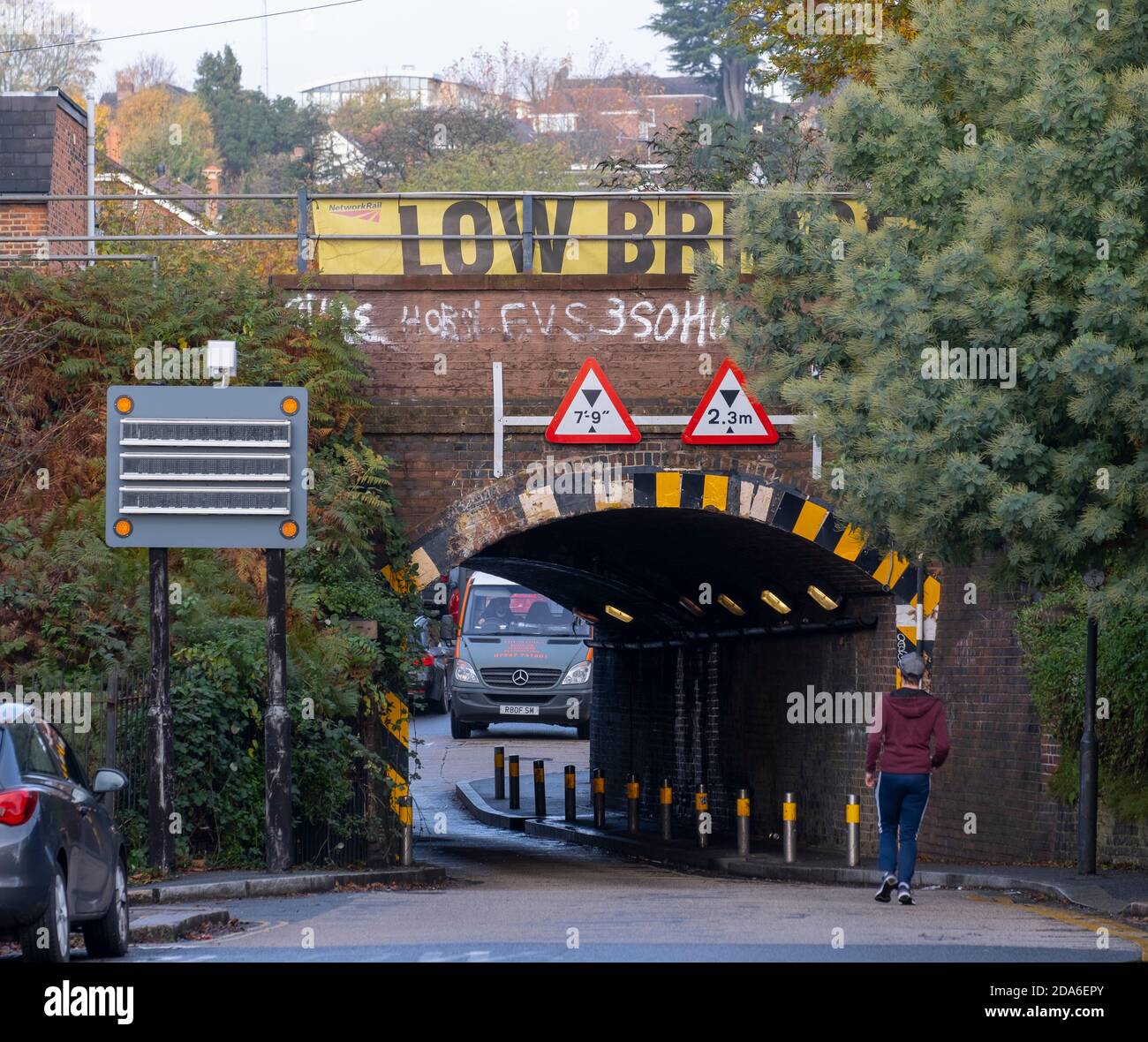 Lower Downs Road, Wimbledon, London UK. 10 November 2020. A Network