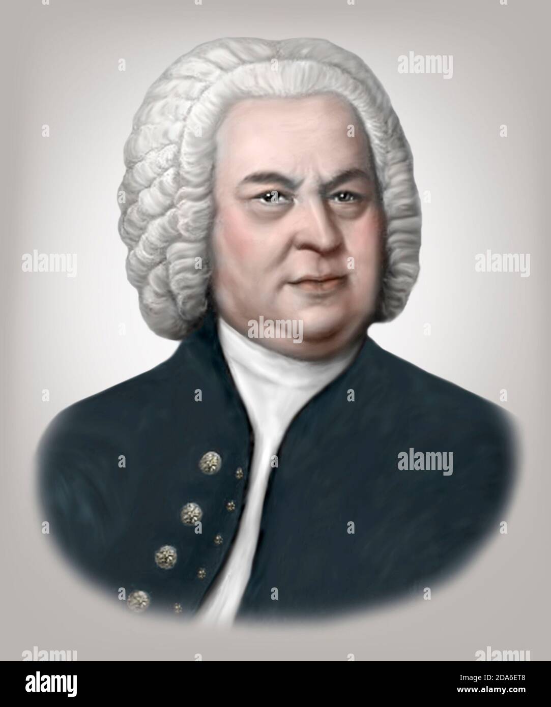 Johann Sebastian Bach 1685-1750 German Composer Stock Photo