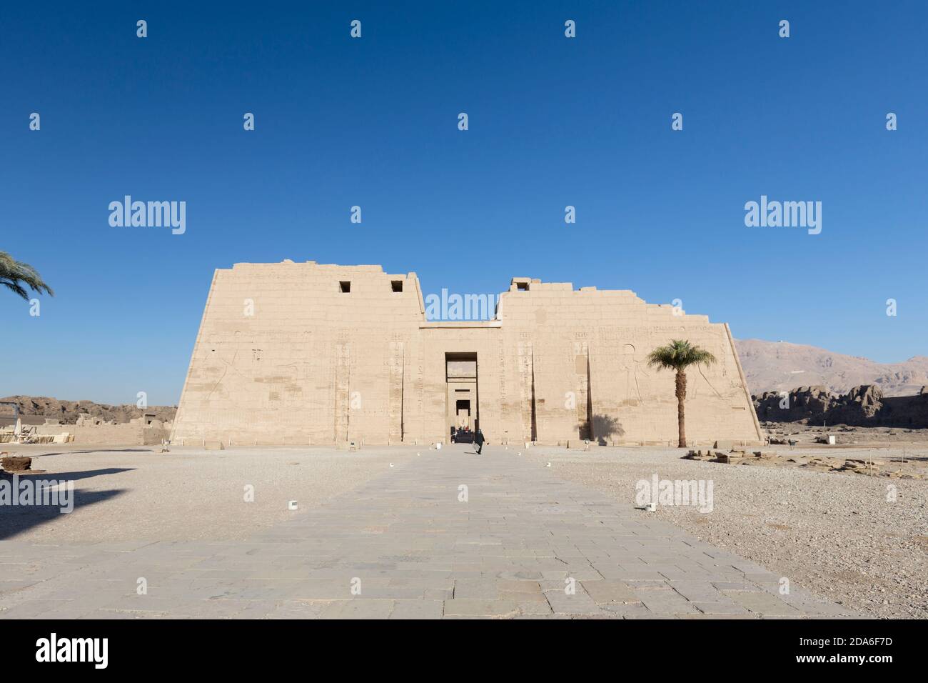 Medinat Habu temple, Luxor, Egypt Stock Photo
