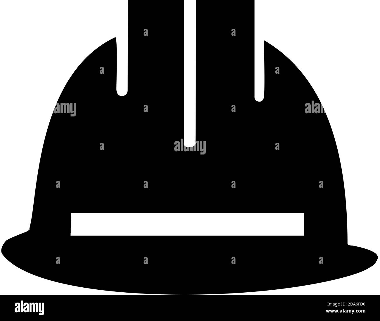 Vector construction helmet illustration. Construction helmet