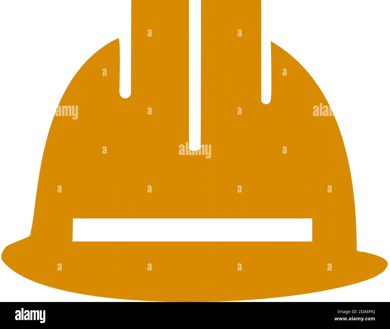 Vector construction helmet illustration. Construction helmet