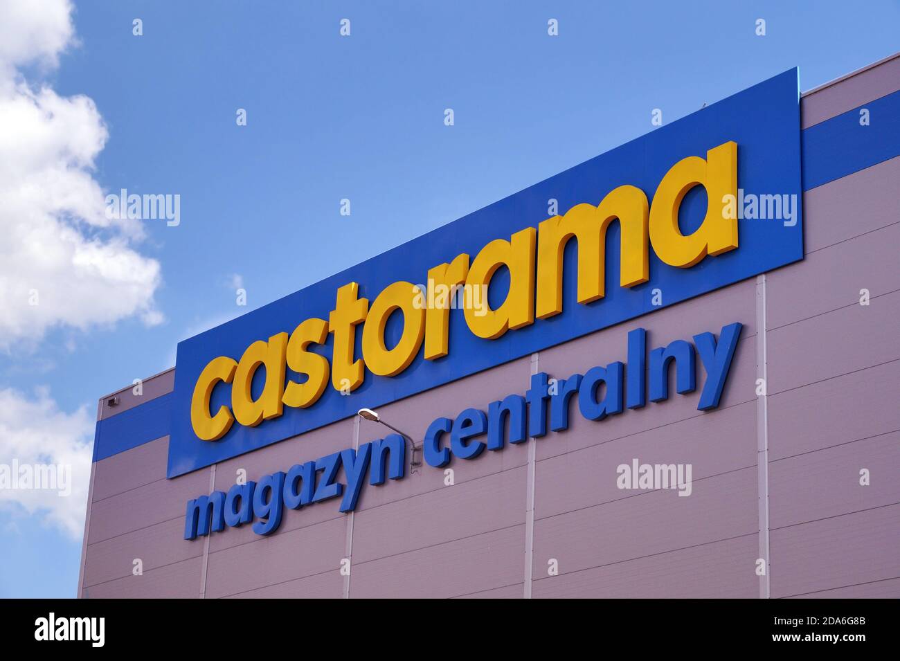 Chain of stores such as: "Home Improvement". Castorama - distribution  center of chain stores in Europe. Town of Biała. Poland. April 4, 2020  Stock Photo - Alamy