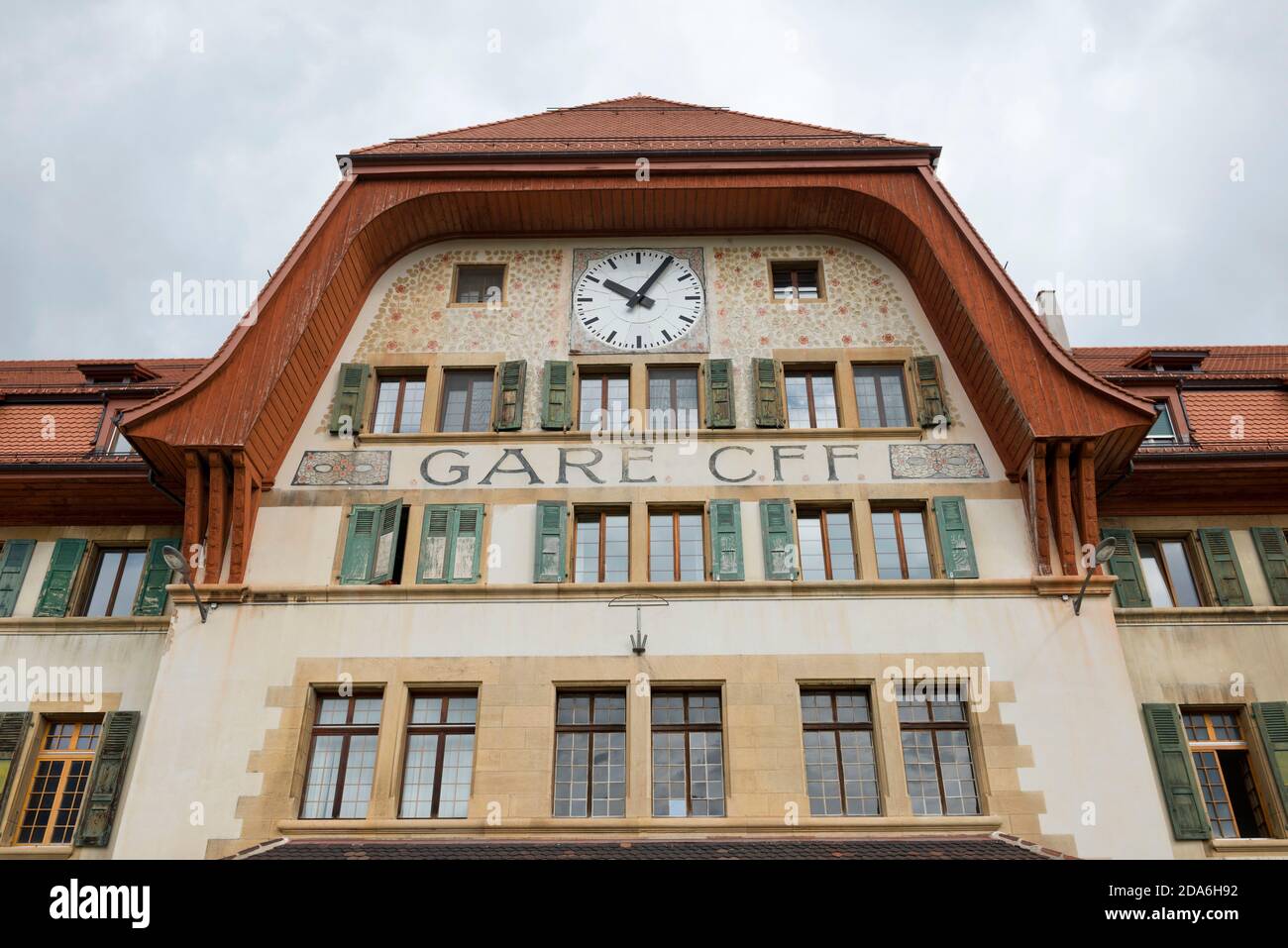 Switzerland, Vaud, Waadt, Vallorbe, gare international, Internationaler