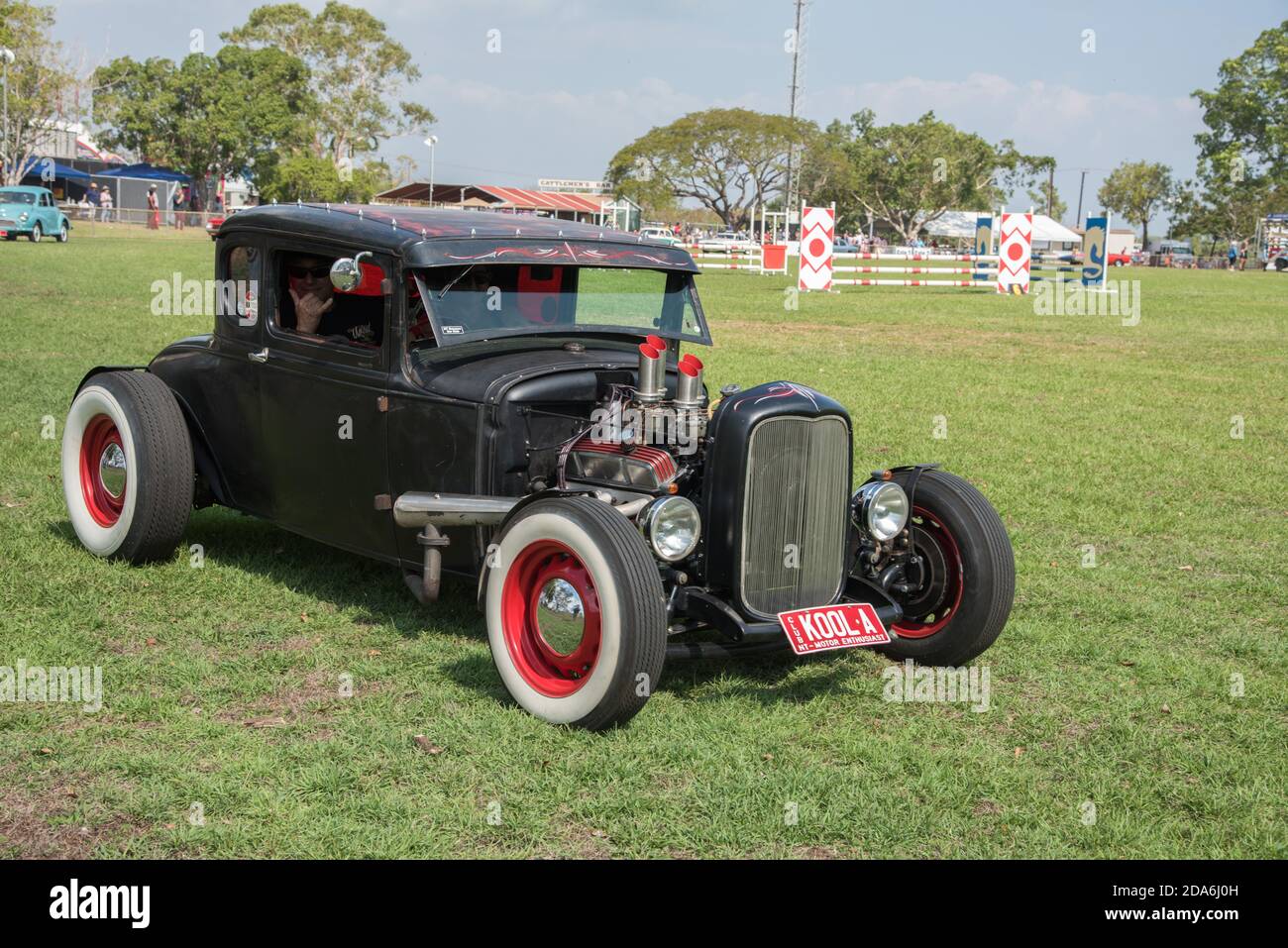 Darwin, NT, AustraliaJuly 27,2018 Vintage car parade with Ford Model A hotrod at the Darwin