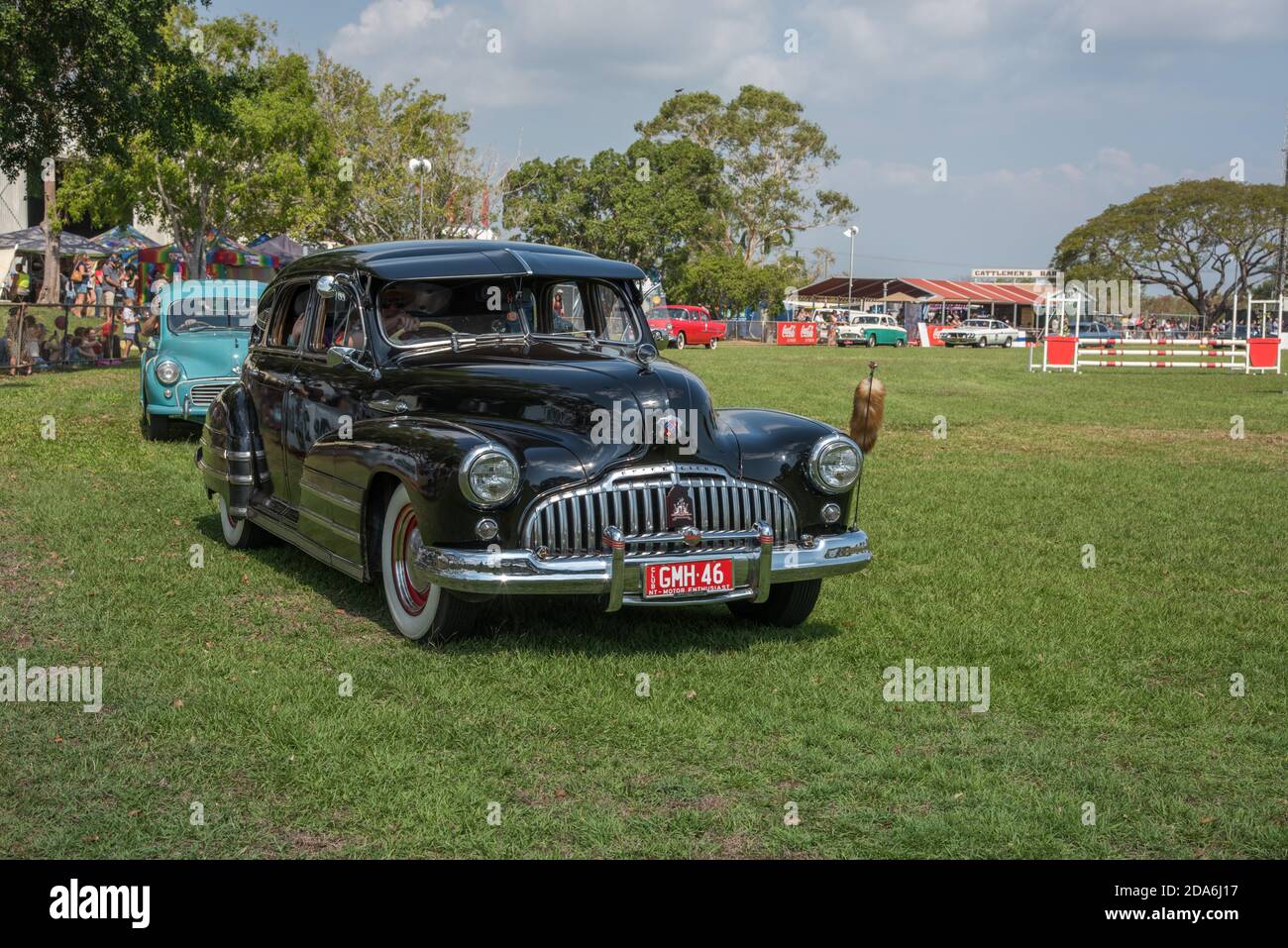 Darwin, NT, Australia-July 27,2018: Vintage black Buick Eight Special in parade at the Darwin Show in the NT of Australia Stock Photo